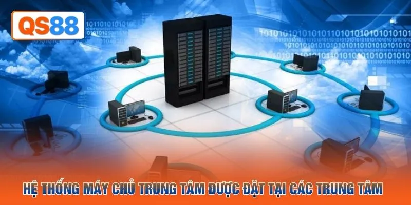 Hệ thống máy chủ trung tâm được đặt tại các trung tâm